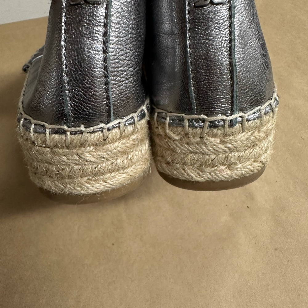 Silver Woven Slip-On Shoes - Picture 3 of 7